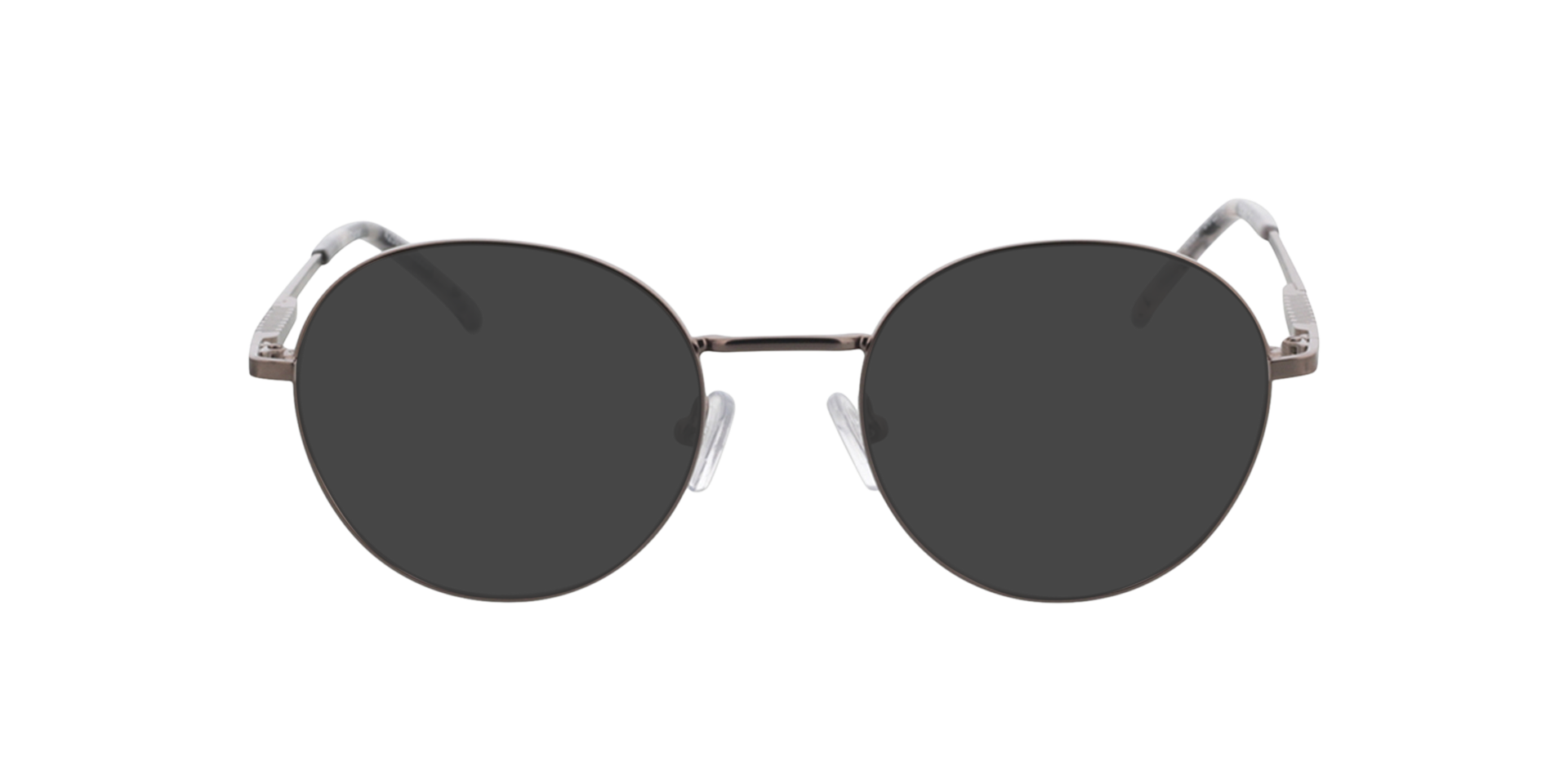 Carter Satin Gun  &  Grey Havana MetallEyeglass Frames von B24, mit getönten Gläsern