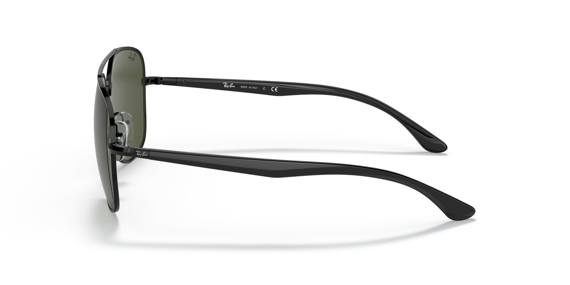 RB3683 Zwart MetaalSunglass Frames van B24, Zijaanzicht