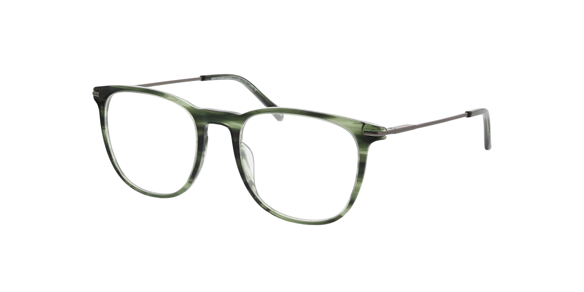 Bradford Grüne Hornfarben AcetatEyeglass Frames von B24, Dreiviertelansicht