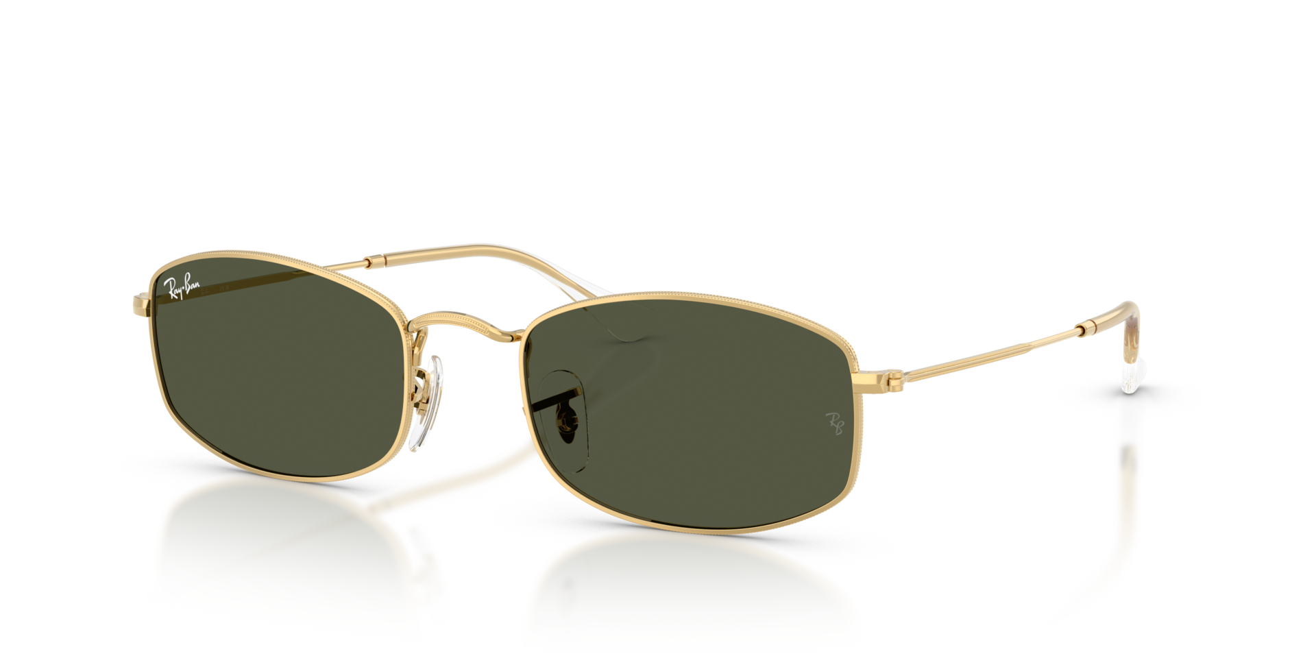 RB3832 Arista Gold MetallSunglass Frames von B24, Dreiviertelansicht