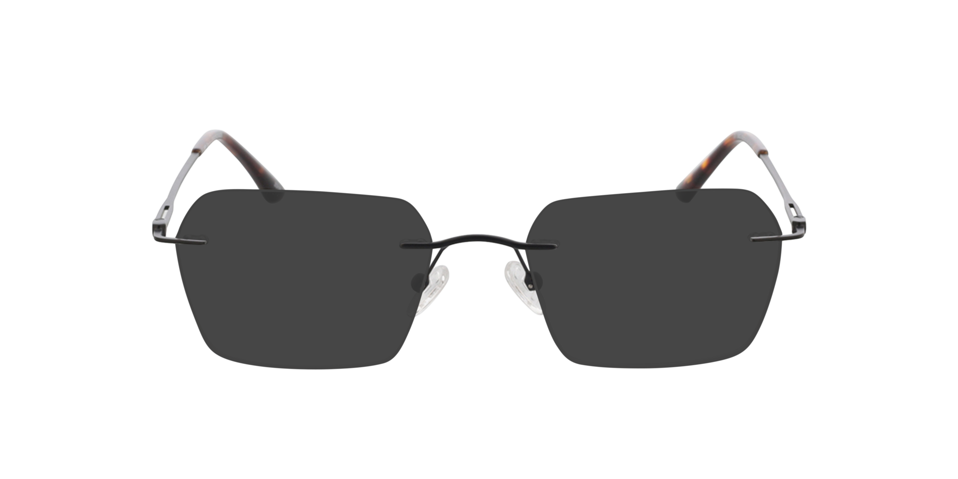 Wayne Matzwart  &  Havana MetaalEyeglass Frames van B24, met getinte lenzen