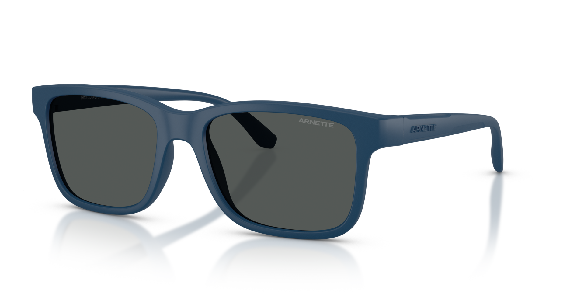 AN4378 Marineblau matt KunststoffSunglass Frames von B24, Dreiviertelansicht