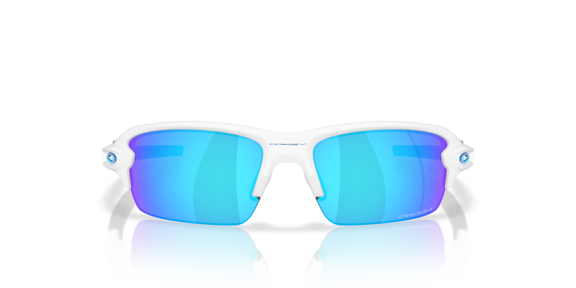 Flak® 2.0 S Glanzend wit KunststofSunglass Frames van B24, Vooraanzicht