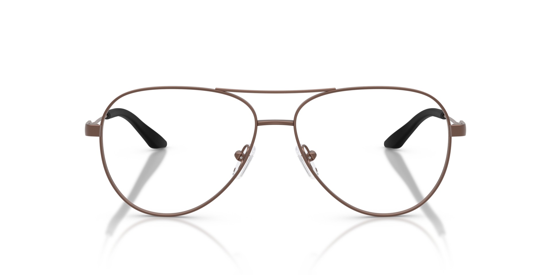 AX1077 Matte Bronze MetaalEyeglass Frames van B24, Vooraanzicht