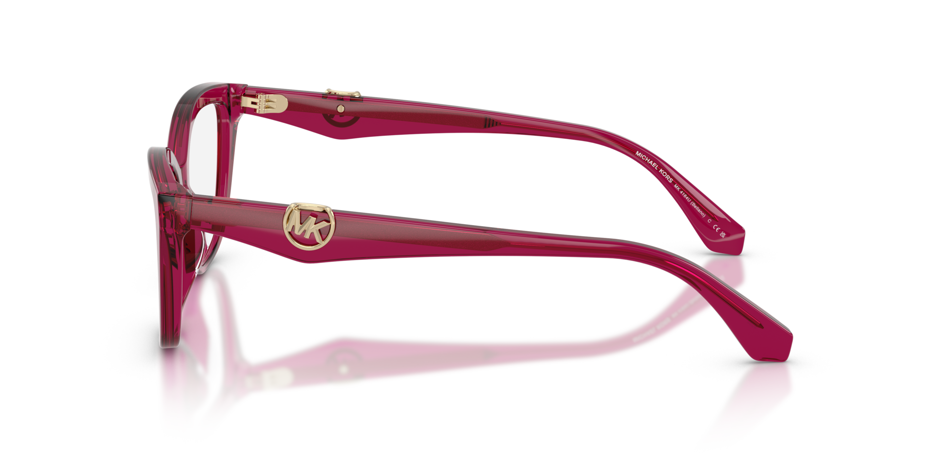 MK4164U Transparent Plum AcetaatEyeglass Frames van B24, Zijaanzicht