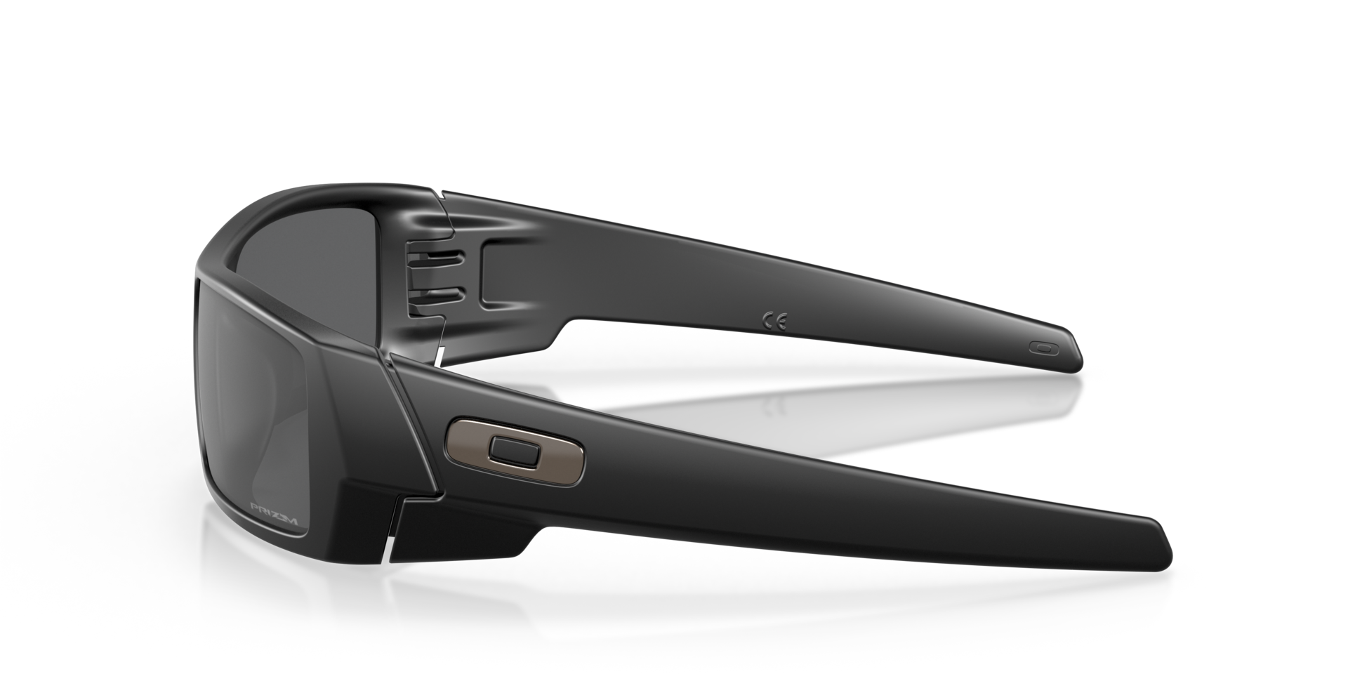 Gascan® Matt Schwarz KunststoffSunglass Frames von B24, Seitenansicht