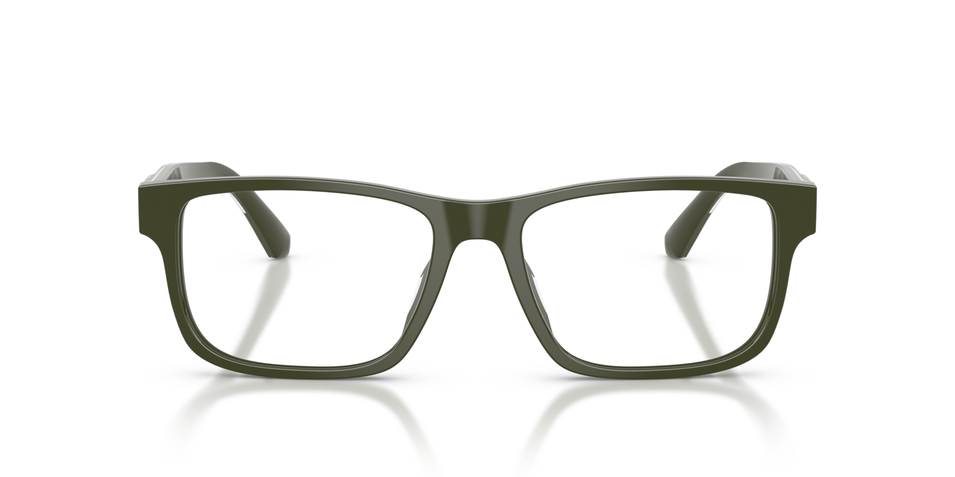 EA3265U Shiny Green AcetaatEyeglass Frames van B24, Vooraanzicht