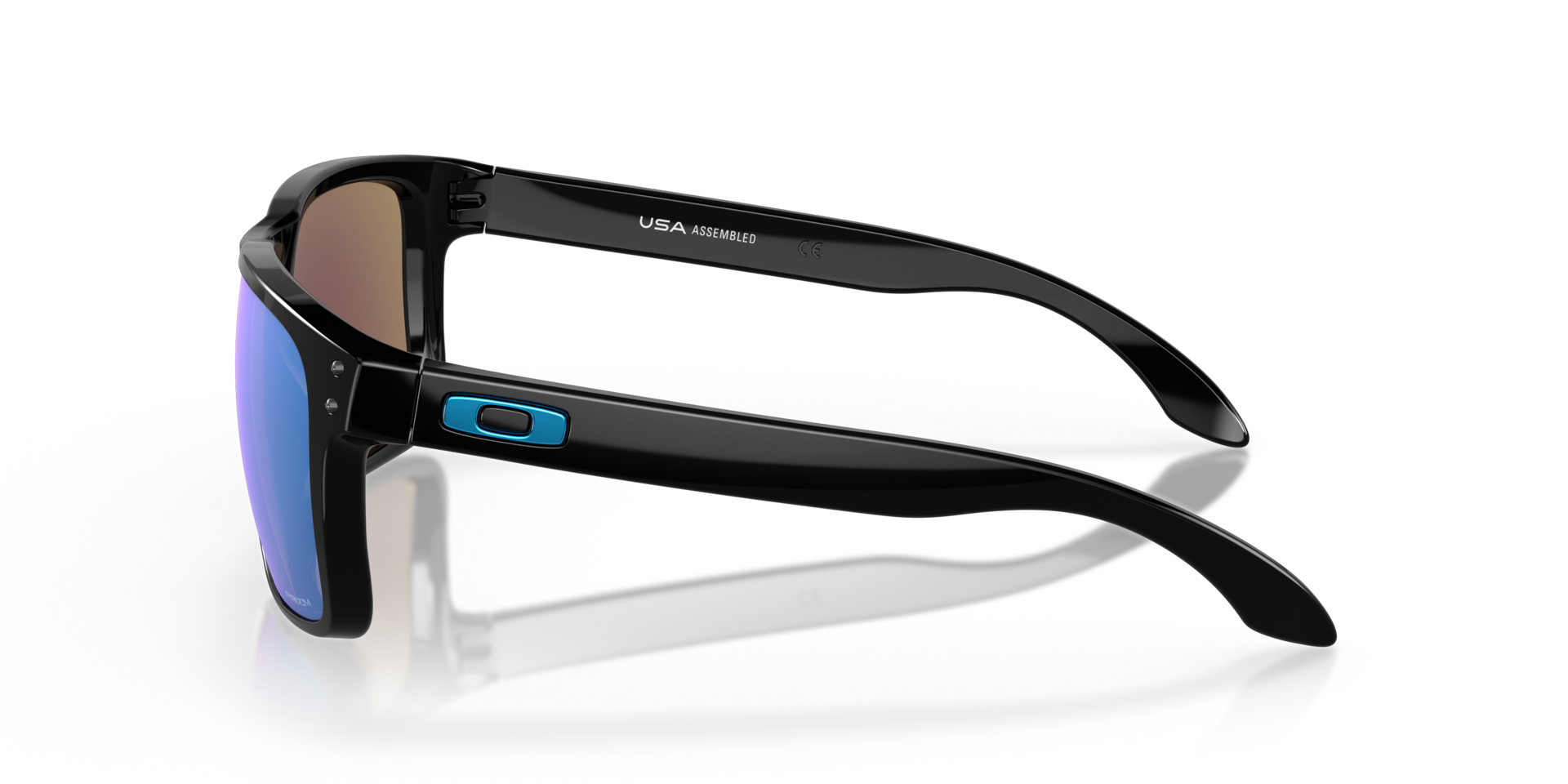 Holbrook™ XL Glanzend zwart KunststofSunglass Frames van B24, Zijaanzicht