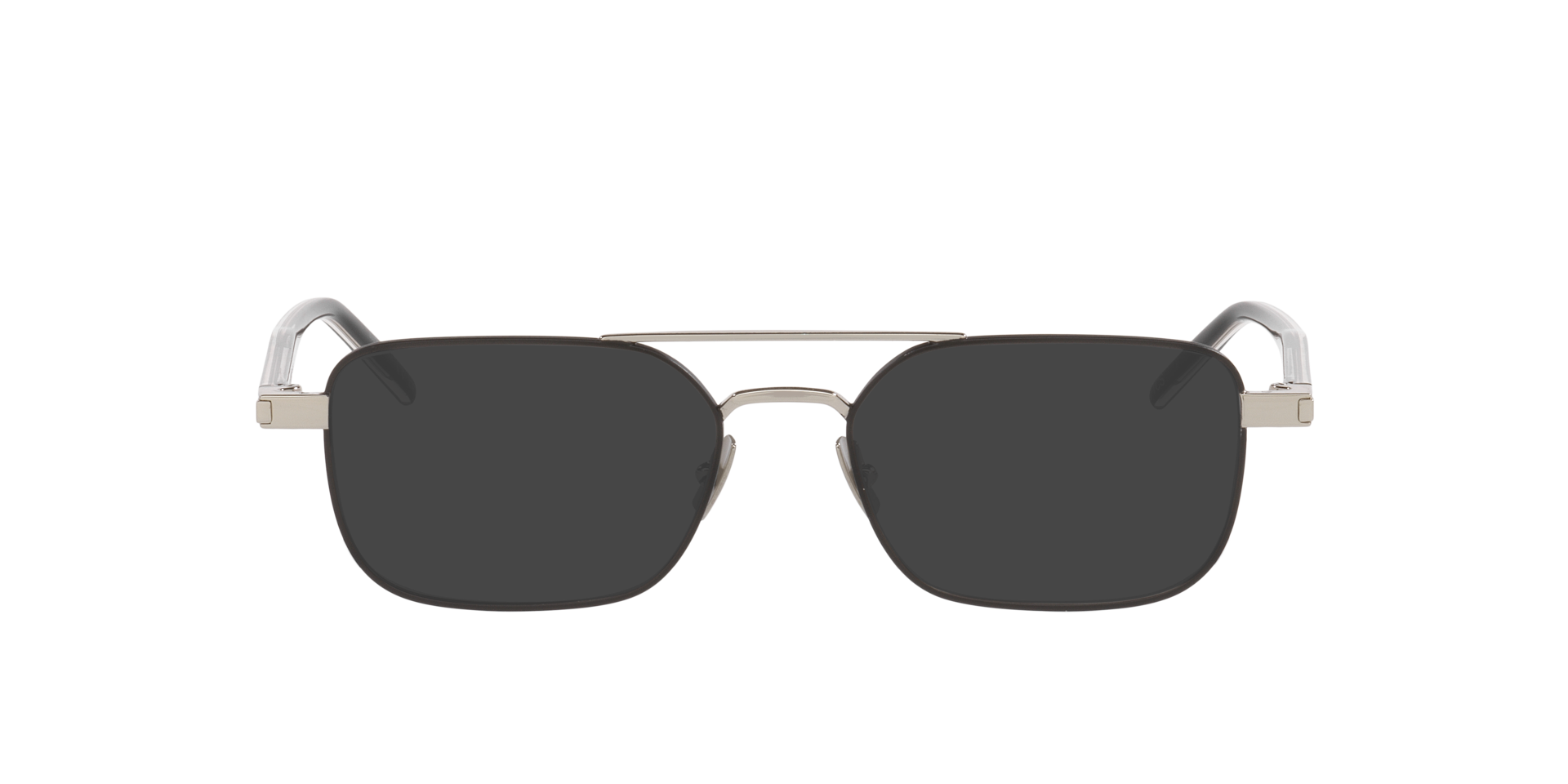 SL 780 Silver Shiny MetaalEyeglass Frames van B24, met getinte lenzen