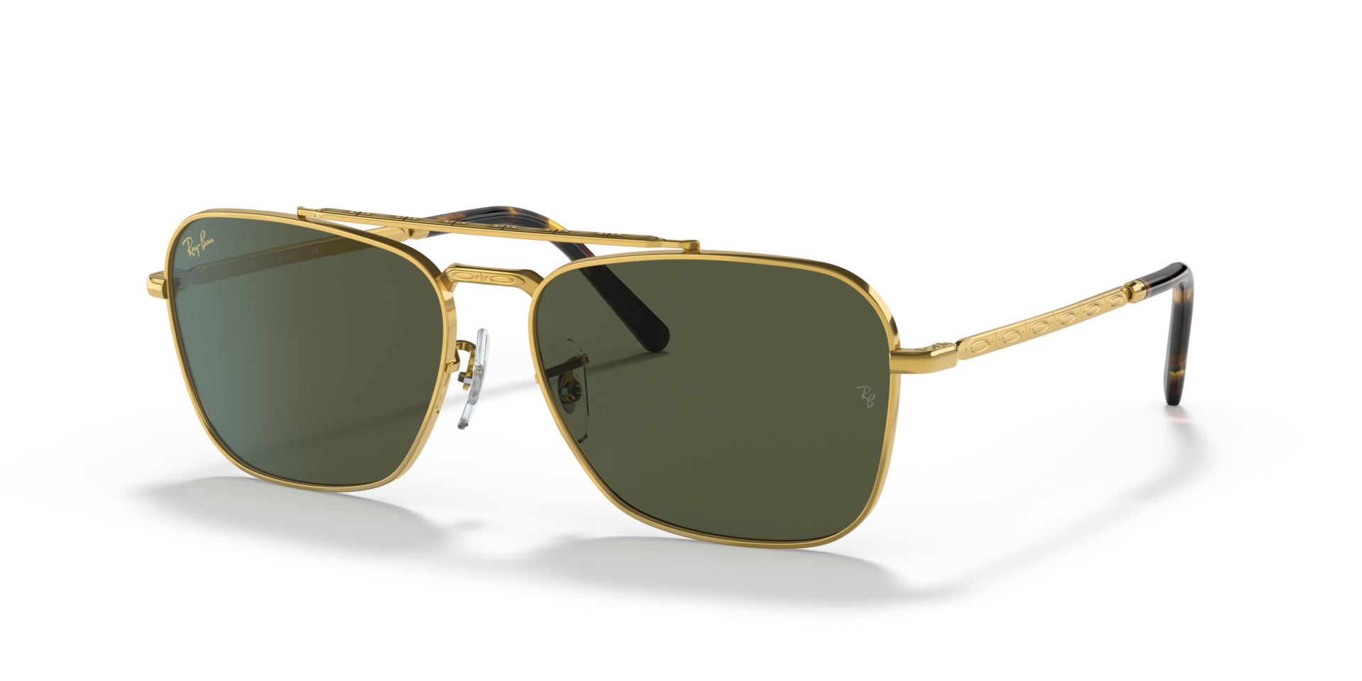 RB3636 Gold MetallSunglass Frames von B24, Dreiviertelansicht
