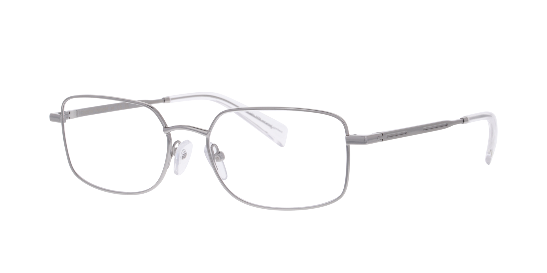 Silva Silber MetallEyeglass Frames von B24, Dreiviertelansicht