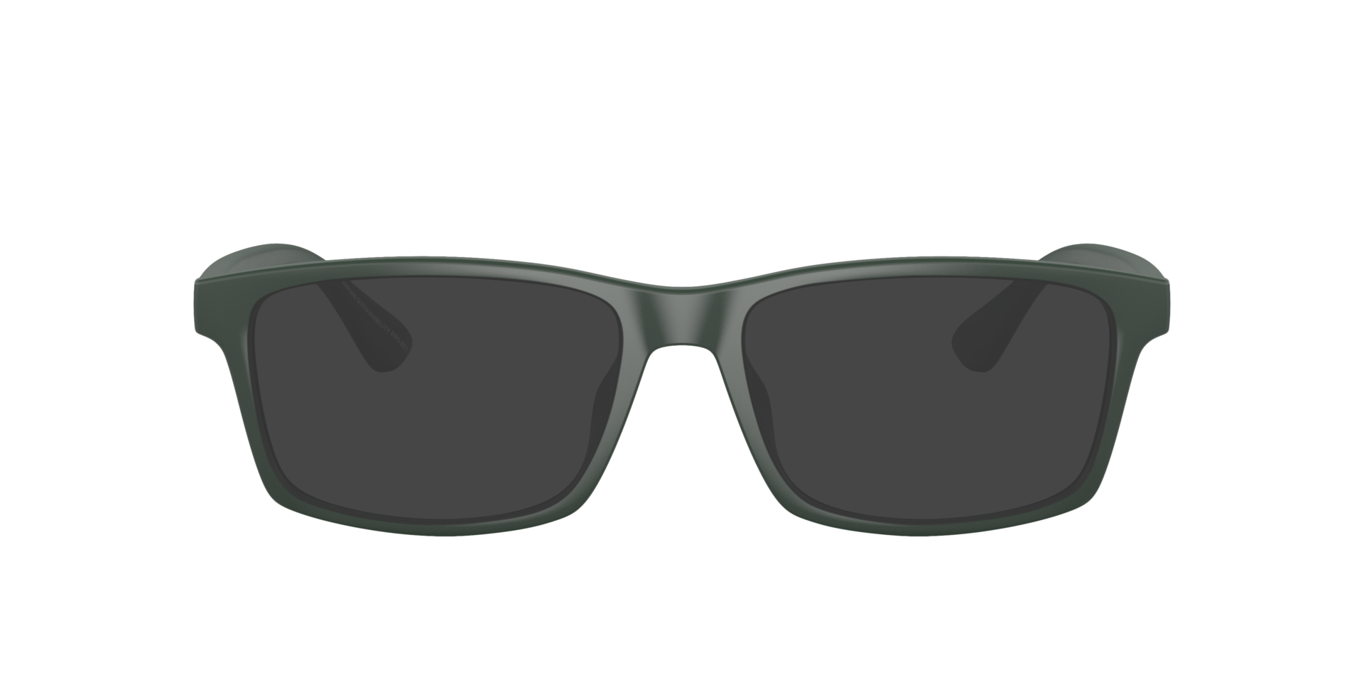 AX3083U Matte Green KunststoffEyeglass Frames von B24, mit getönten Gläsern