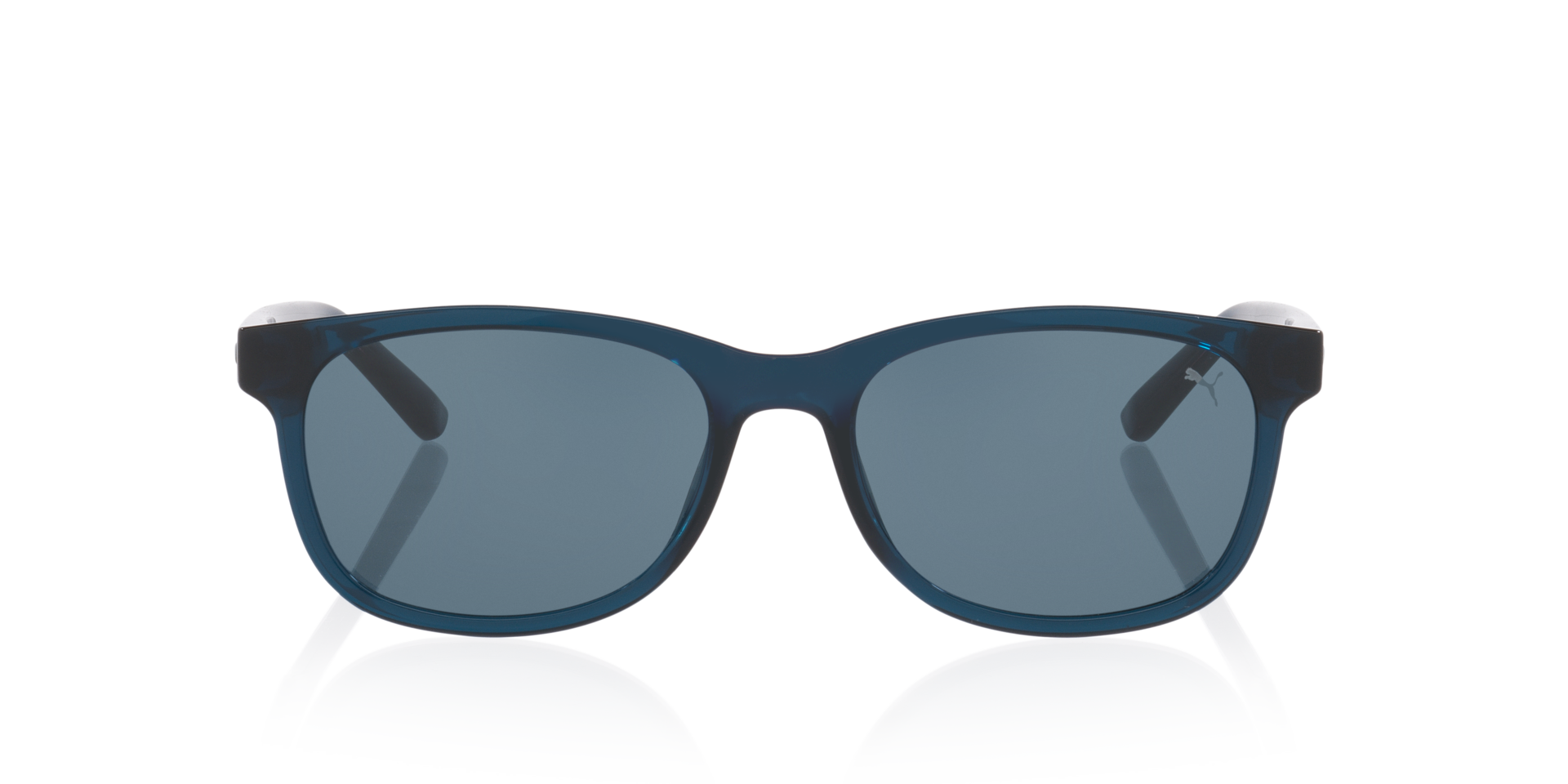 Pu0526S Blauw KunststofSunglass Frames van B24, Vooraanzicht