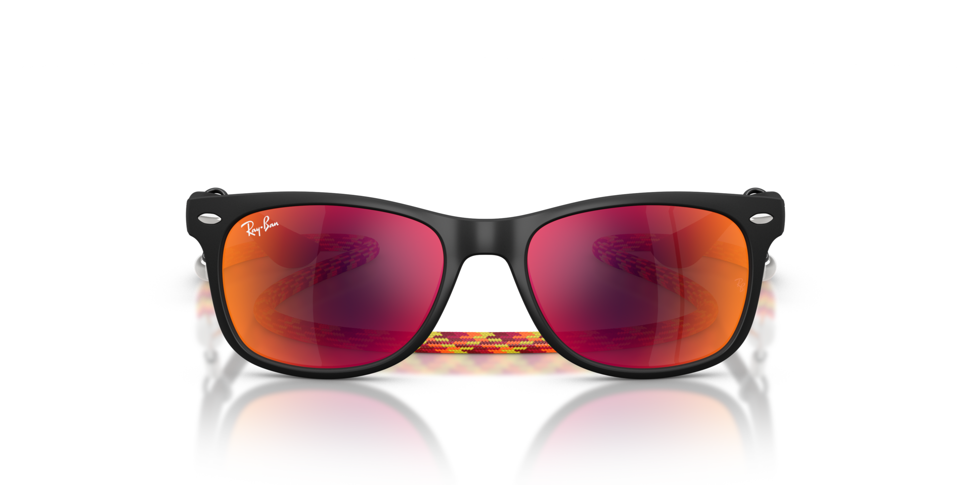RB9052S Rubber zwart KunststofSunglass Frames van B24, Vooraanzicht