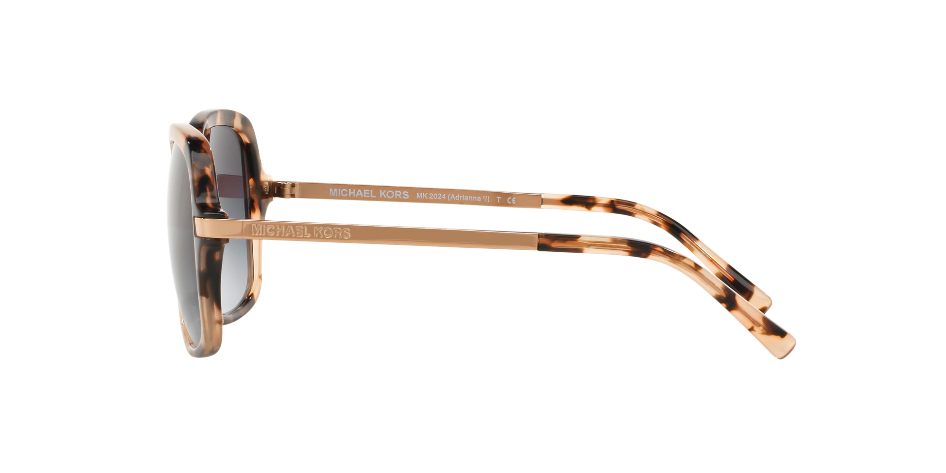 MK2024 Roze tortoise AcetaatSunglass Frames van B24, Zijaanzicht