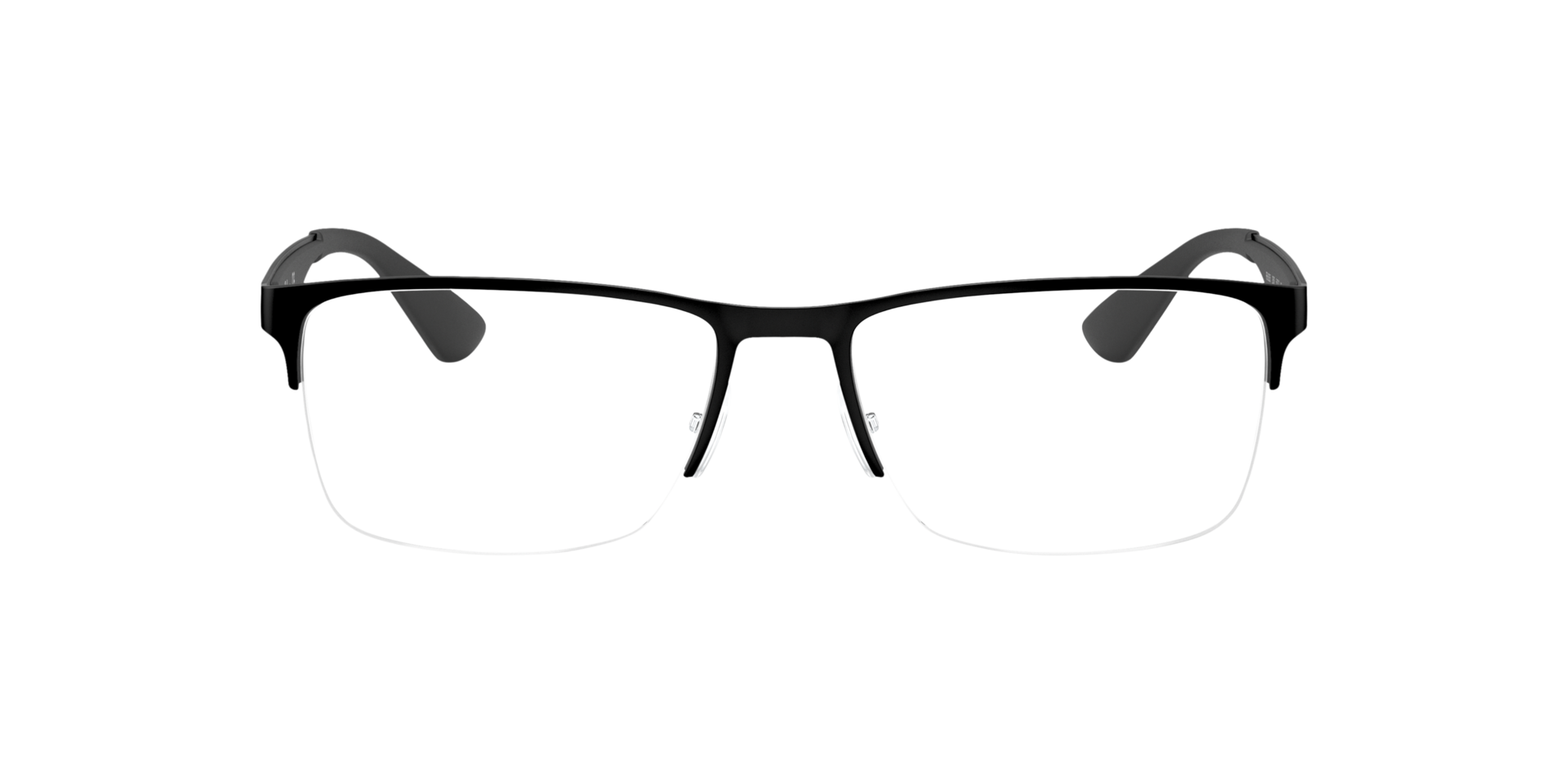RB6335 Zwart MetaalEyeglass Frames van B24, Vooraanzicht