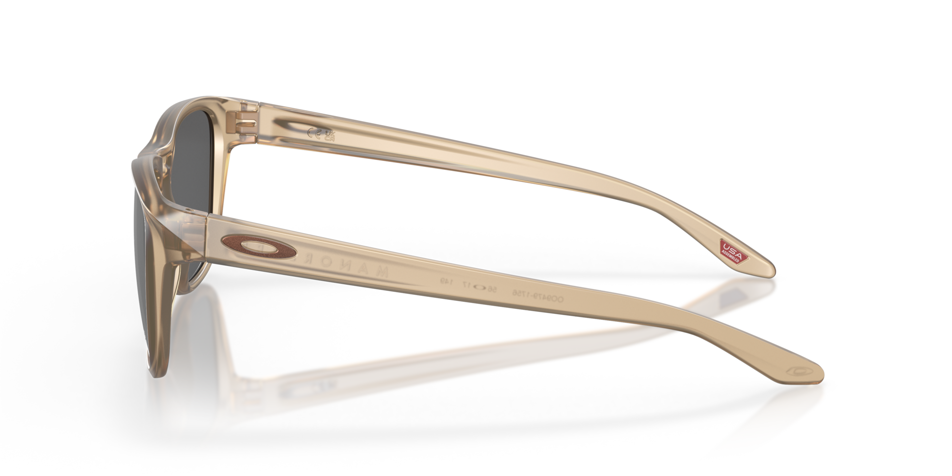 Manorburn Matt Sepia KunststoffSunglass Frames von B24, Seitenansicht