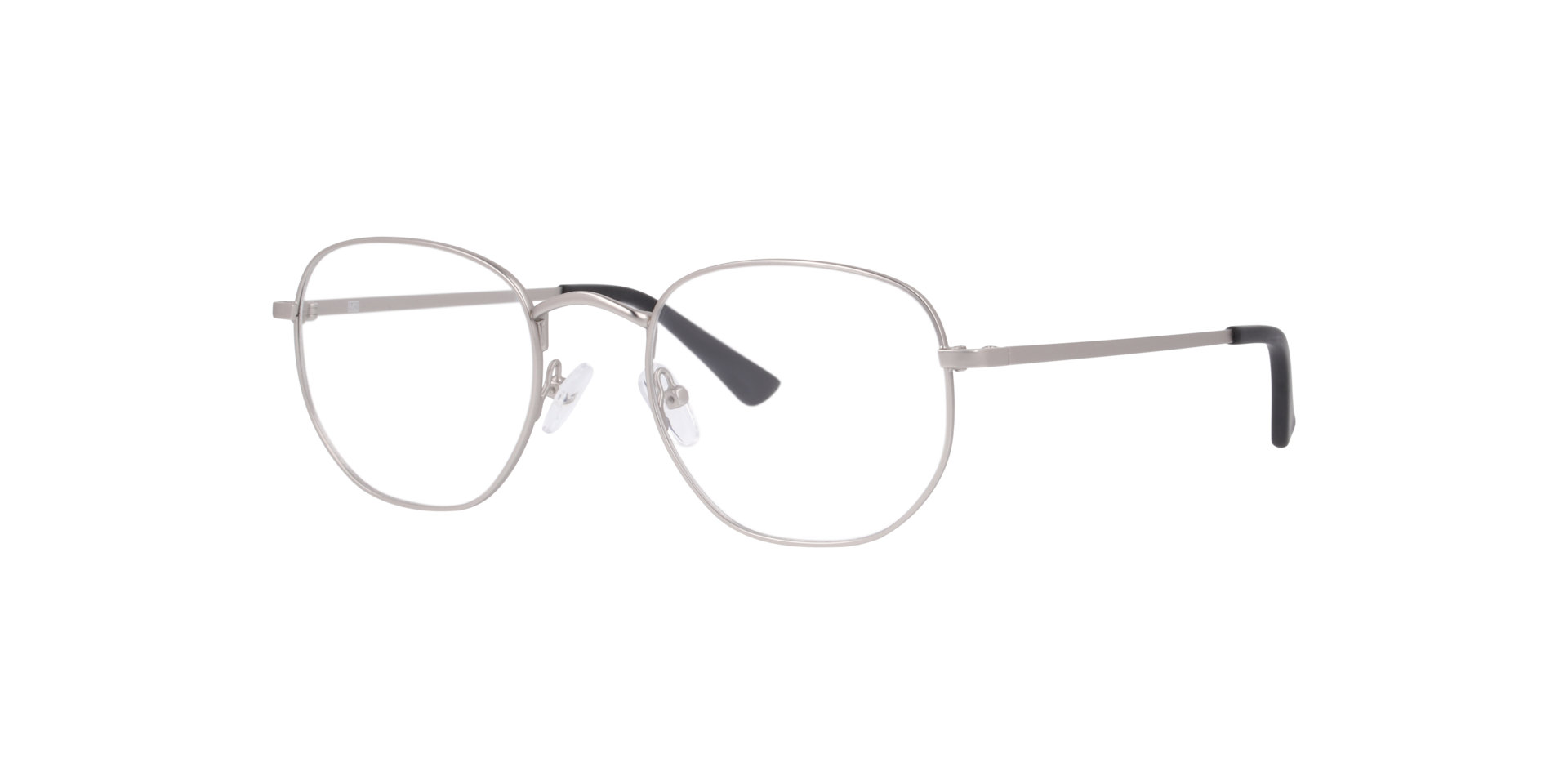 Kentucky Silber MetallEyeglass Frames von B24, Dreiviertelansicht