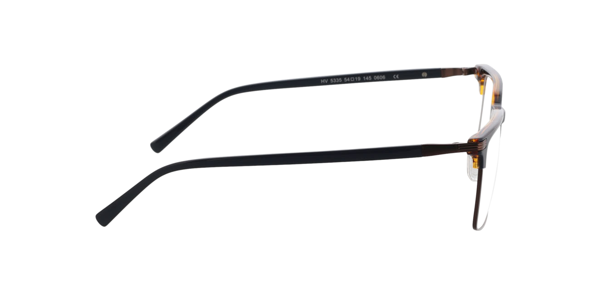 Irvine Tweelaags blauw  &  marineblauw MetaalEyeglass Frames van B24, Zijaanzicht