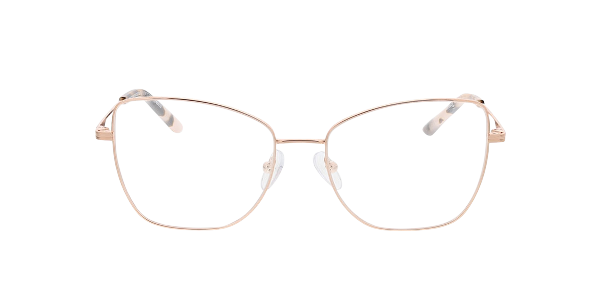 KATE Roze goud  &  roze Havana MetaalEyeglass Frames van B24, Vooraanzicht