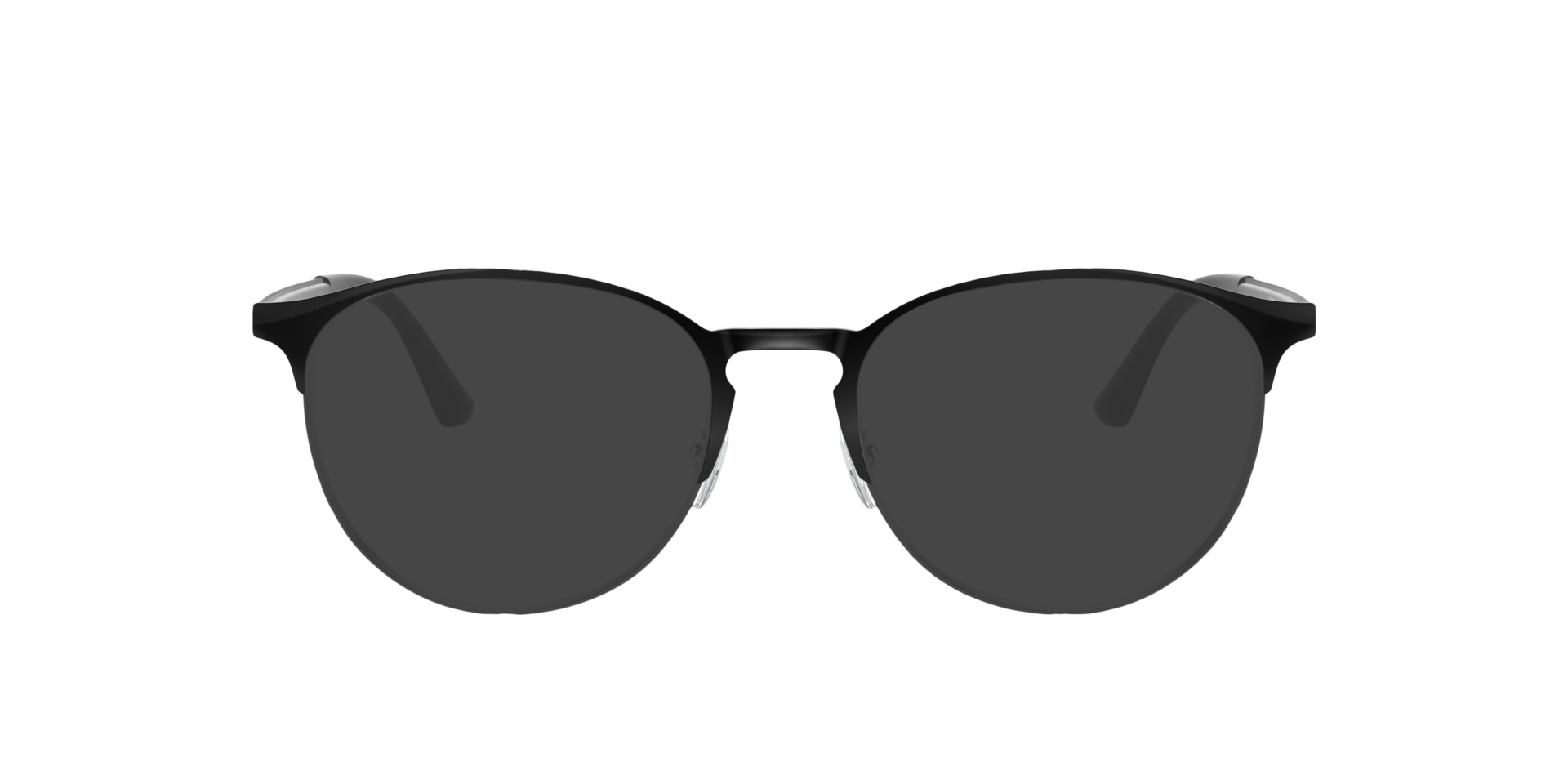 RB6375 Optics Schwarz auf Silber MetallEyeglass Frames von B24, mit getönten Gläsern