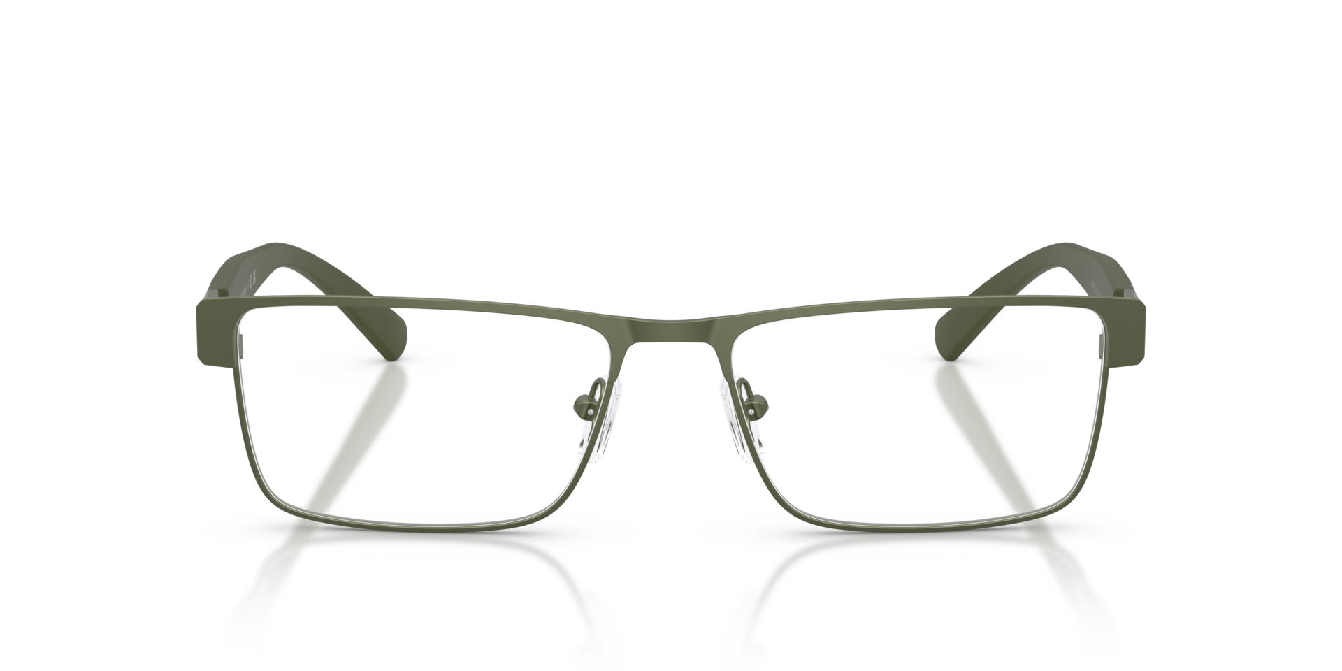 AX1078 Matte Green MetallEyeglass Frames von B24, Vorderansicht