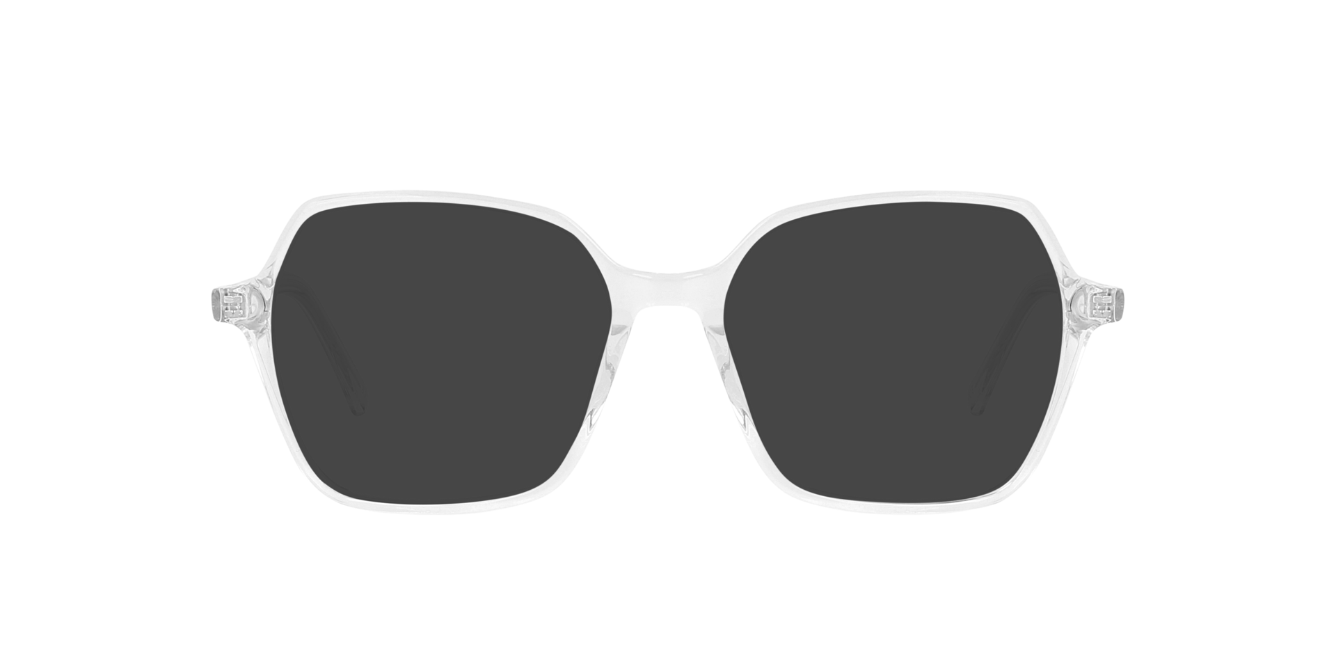Dalya White Crystal AcetaatEyeglass Frames van B24, met getinte lenzen