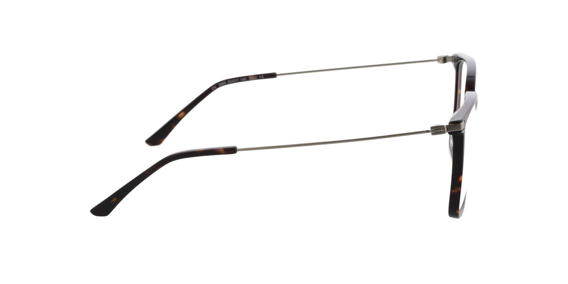 Barney Silver  &  Havana AcetatEyeglass Frames von B24, Seitenansicht