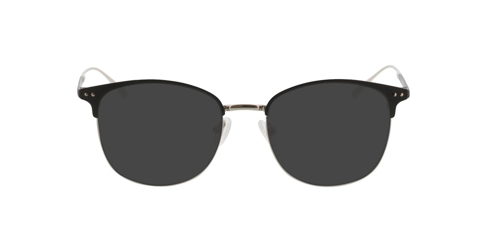 Hampton Schwarz & Silber MetallEyeglass Frames von B24, mit getönten Gläsern