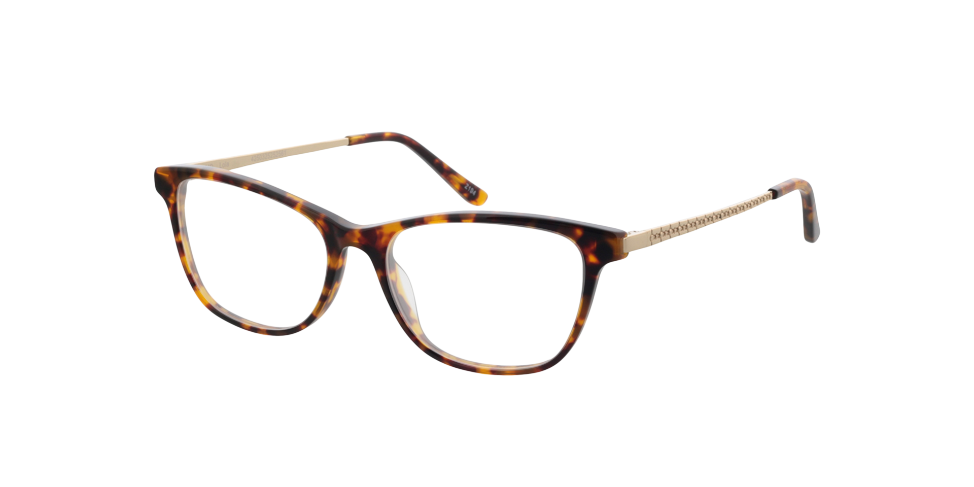 Lola Havana  &  Gold AcetatEyeglass Frames von B24, Dreiviertelansicht
