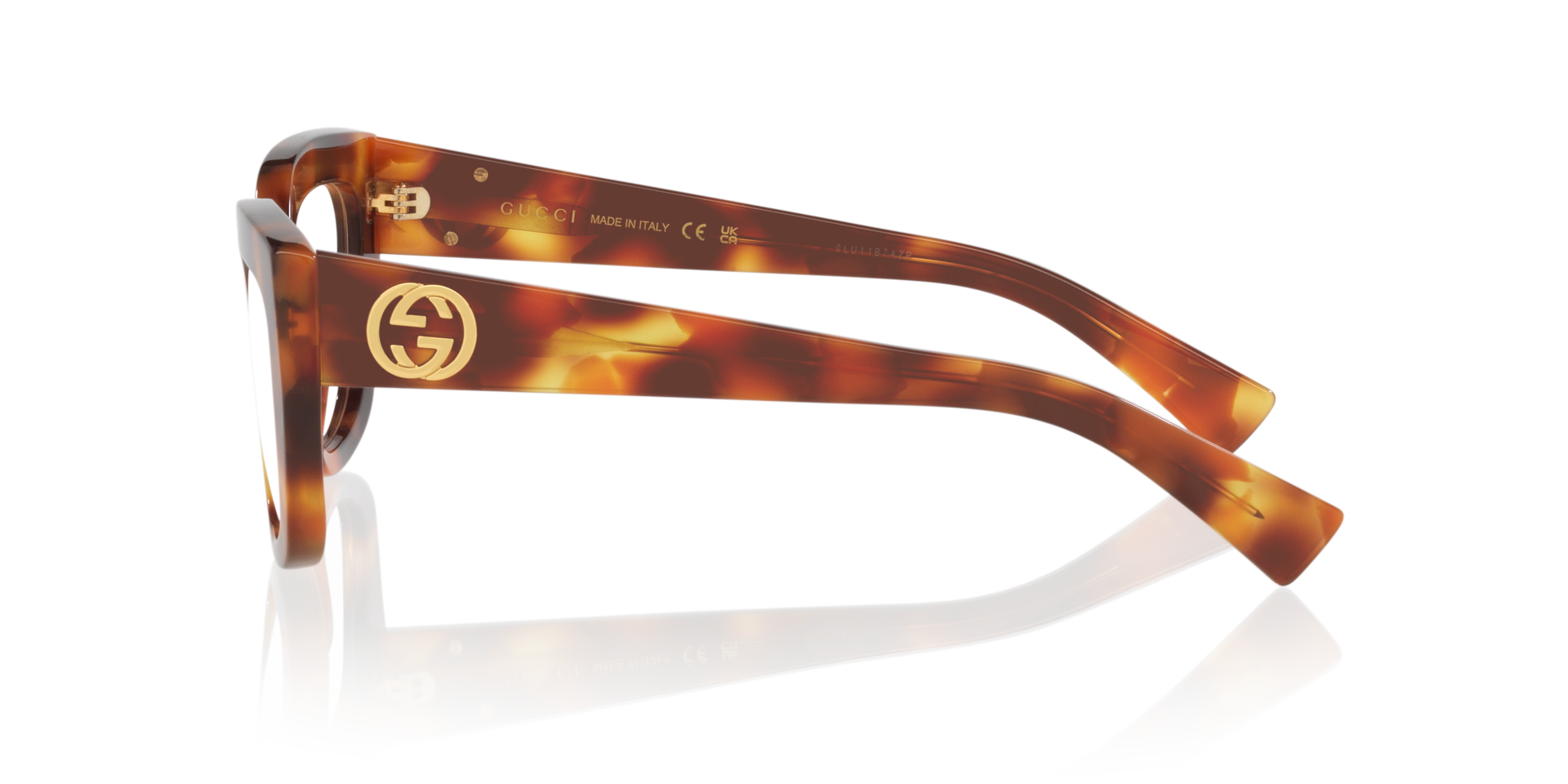 GG1847O Tortoise AcetaatEyeglass Frames van B24, Zijaanzicht