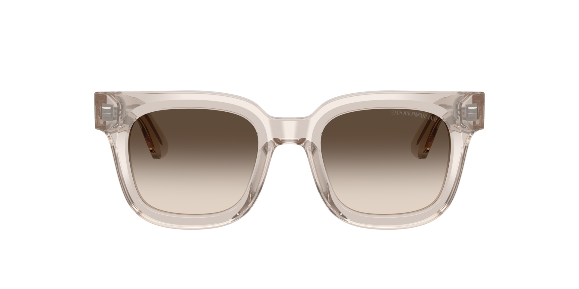 EA4271 Glanzend transparant toendra AcetaatSunglass Frames van B24, met getinte lenzen