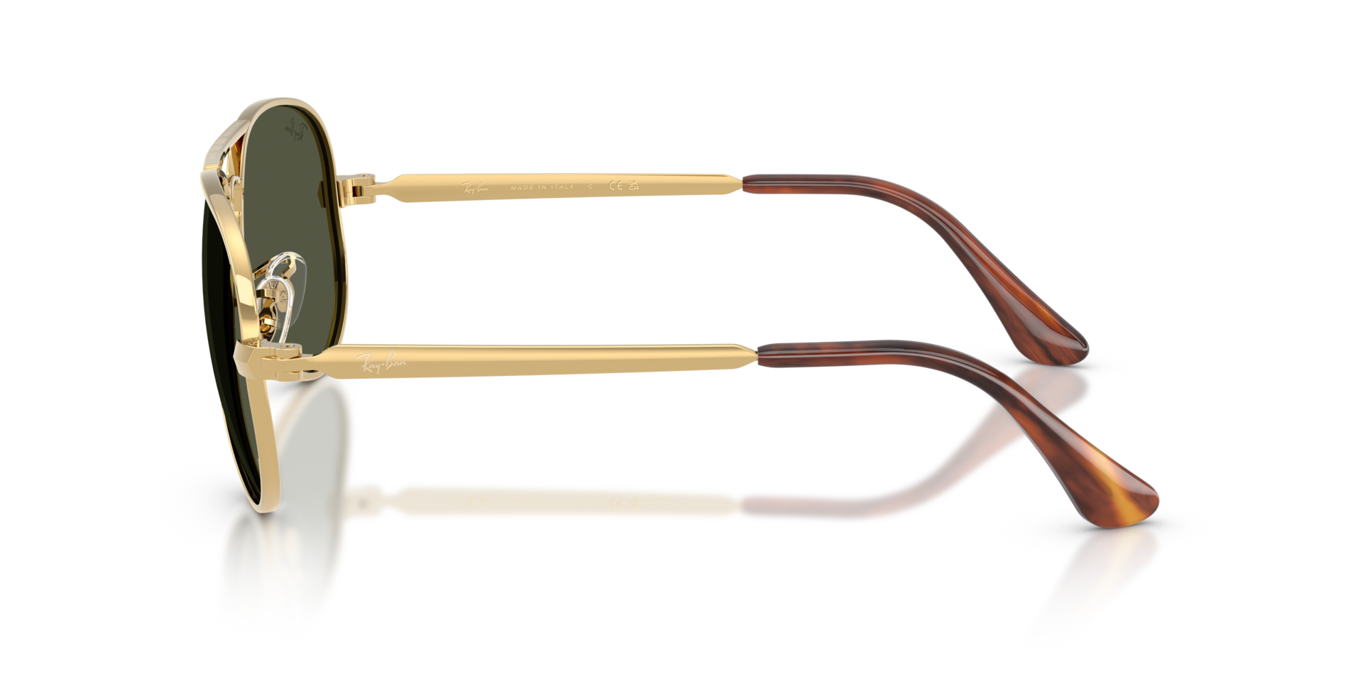 RB3925 Arista goud MetaalSunglass Frames van B24, Zijaanzicht
