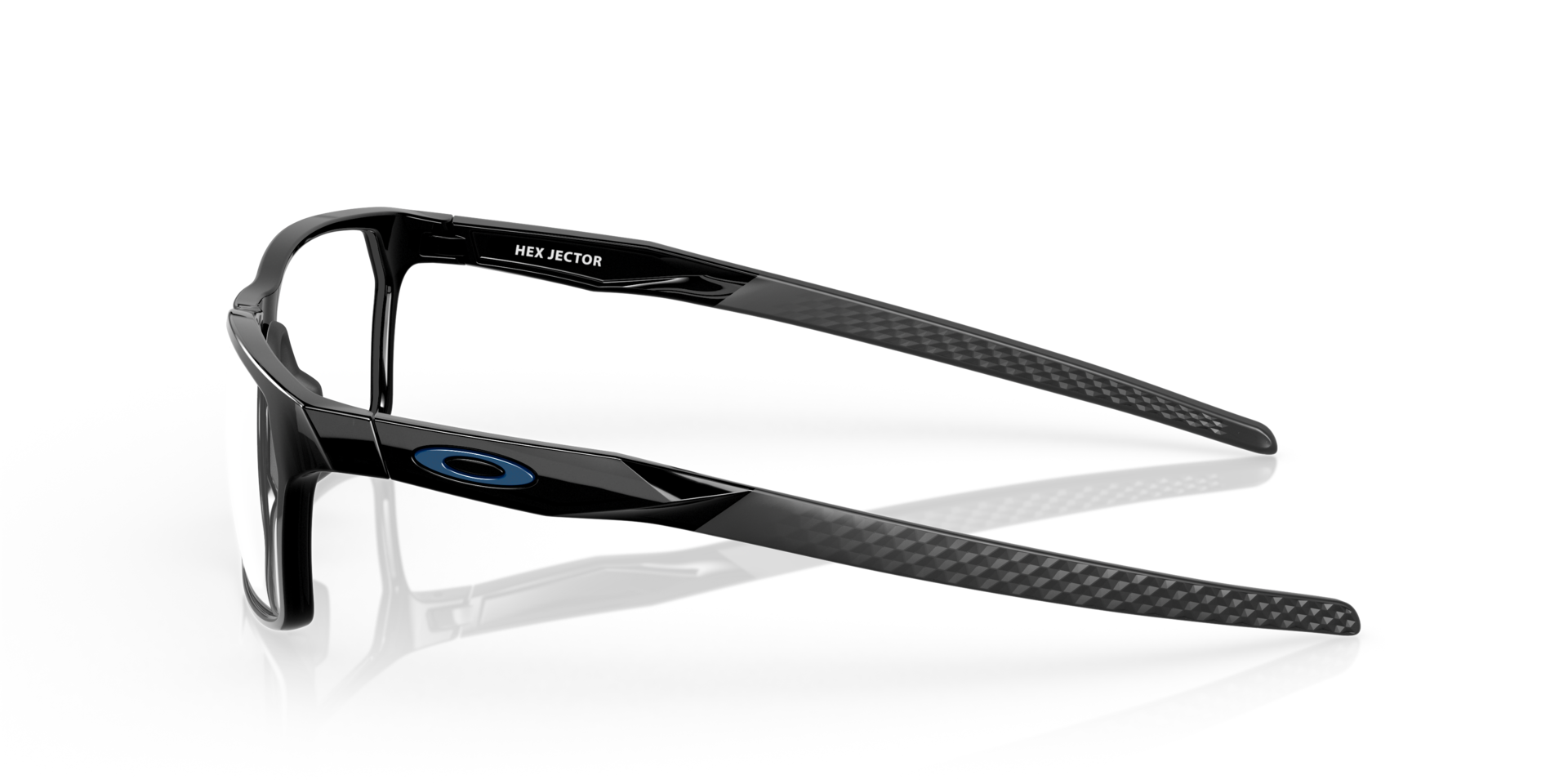 Hex Jector Black Ink KunststoffEyeglass Frames von B24, Seitenansicht