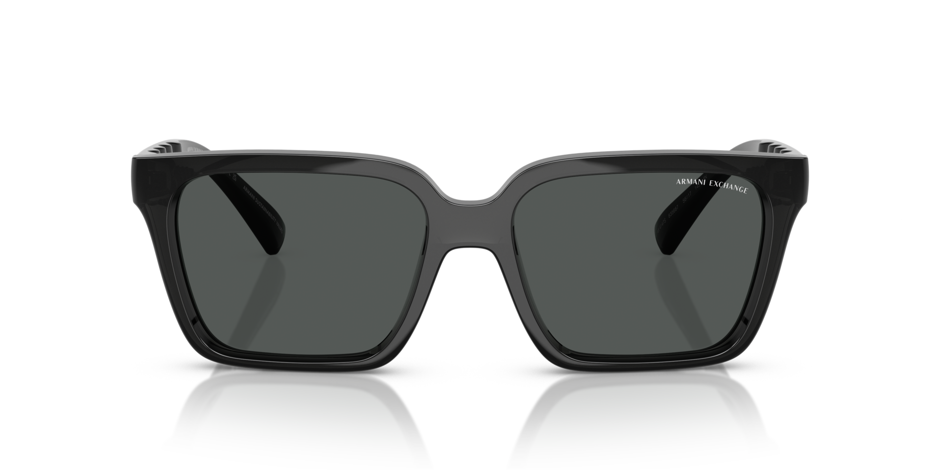 AX4147S Glanzend Transparant Grijs KunststofSunglass Frames van B24, Vooraanzicht