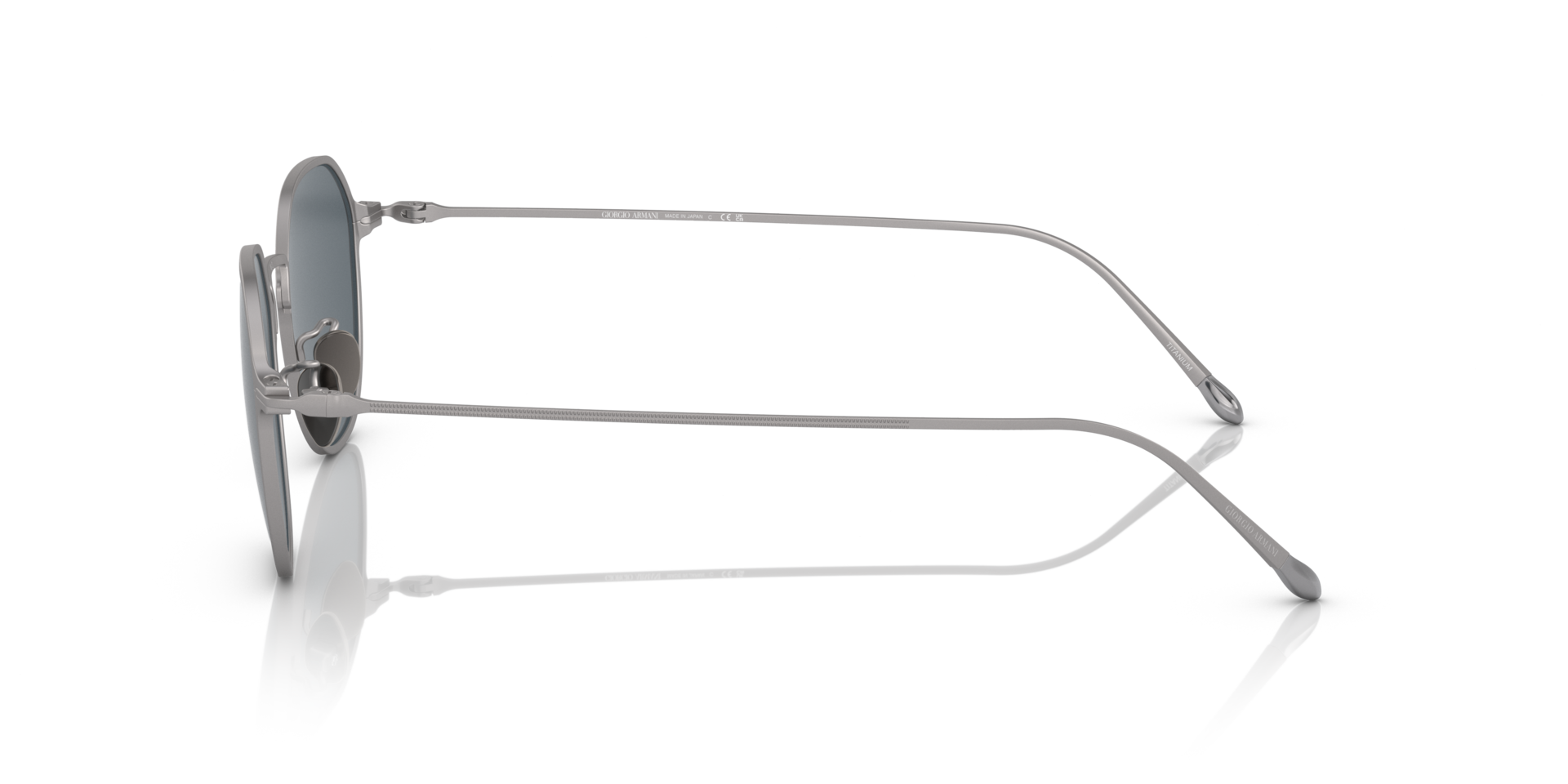 AR6138T Mat Staalgrijs TitaanSunglass Frames van B24, Zijaanzicht