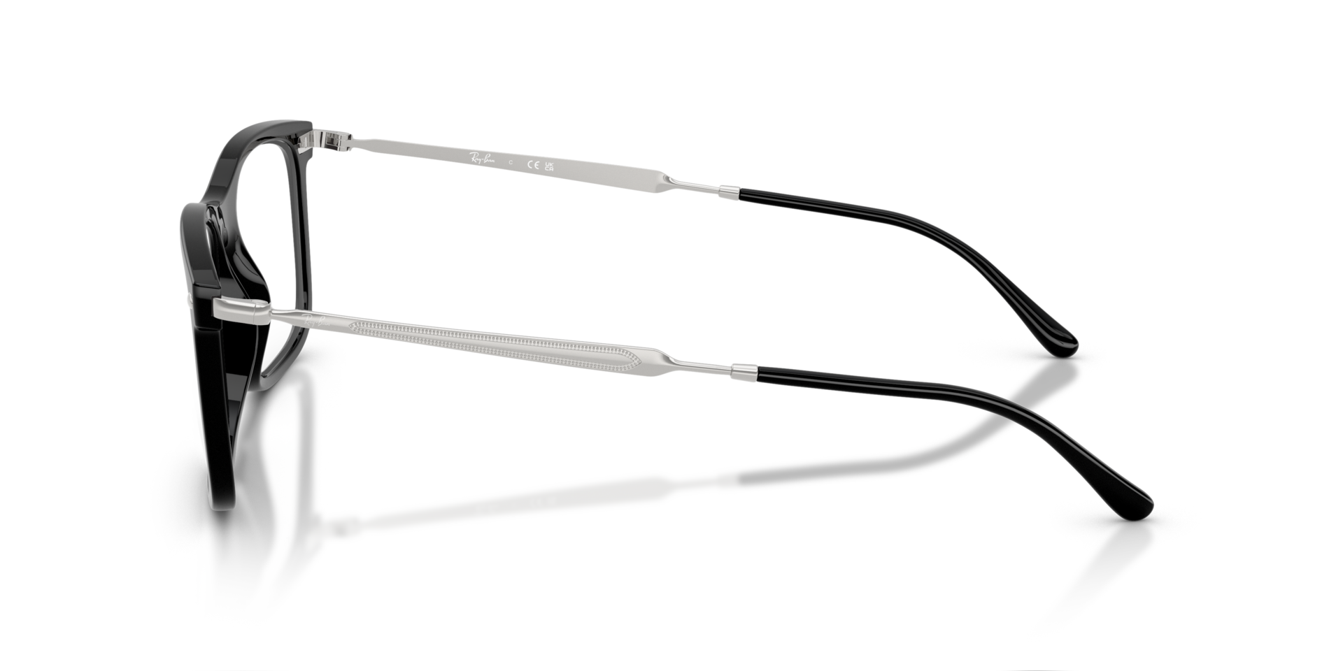 RB7260 Schwarz KunststoffEyeglass Frames von B24, Seitenansicht