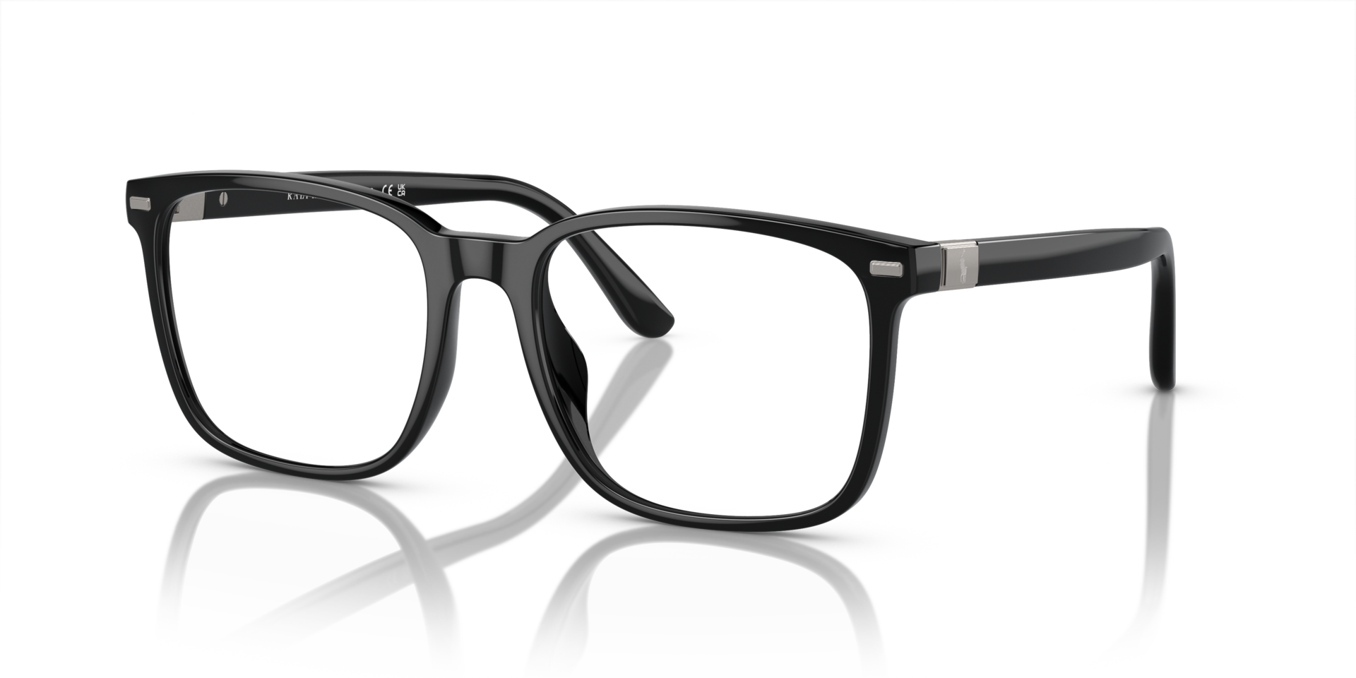 PH2271U Glanzend zwart KunststofEyeglass Frames van B24, Hoekweergave