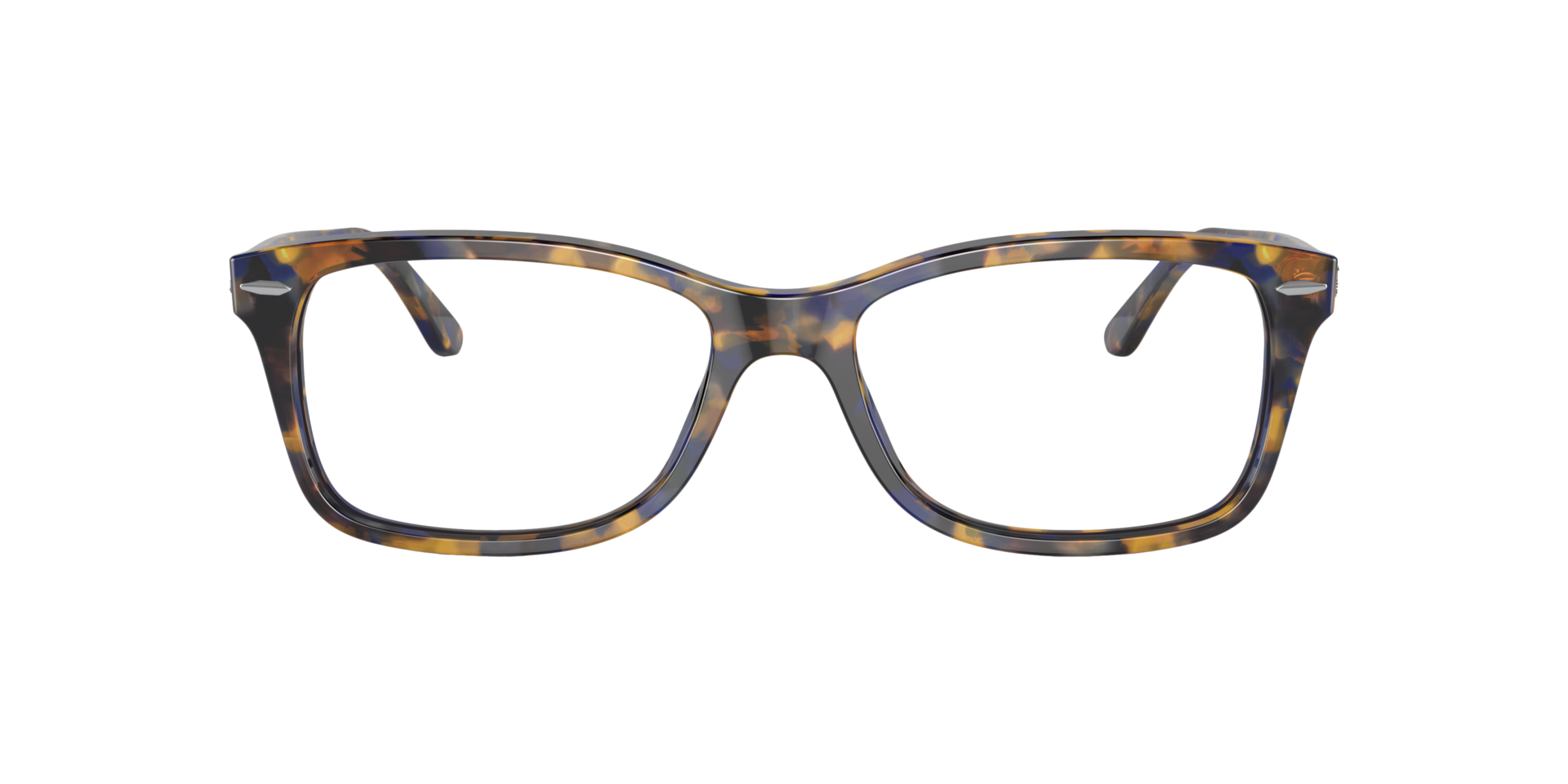 RB5428 Geel & blauw Havana AcetaatEyeglass Frames van B24, Vooraanzicht