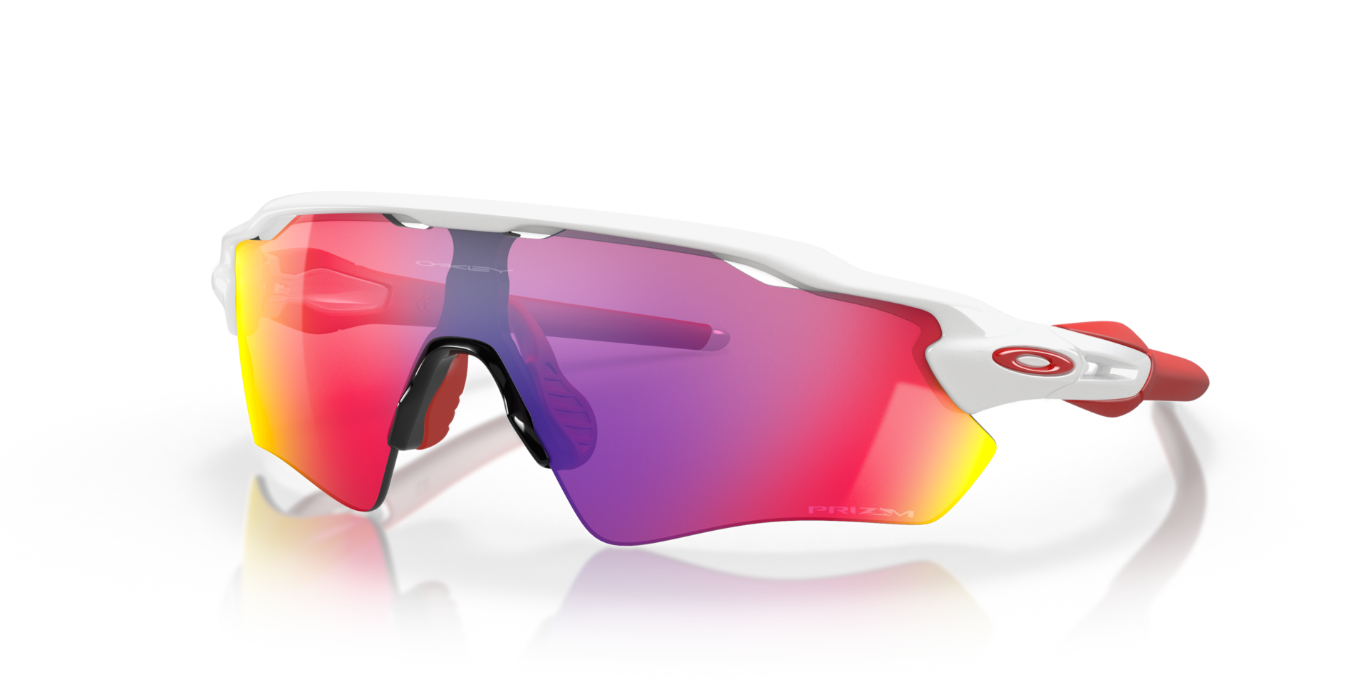 Radar® EV Path® Glanzend wit KunststofSunglass Frames van B24, Hoekweergave