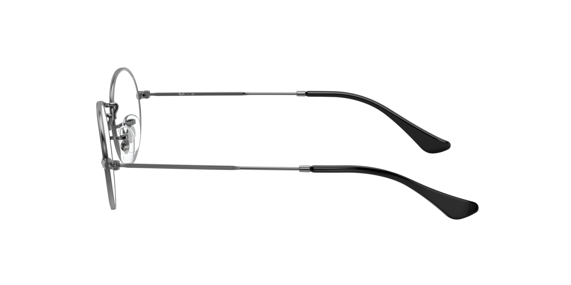 RB3547V Staalgrijs MetaalEyeglass Frames van B24, Zijaanzicht