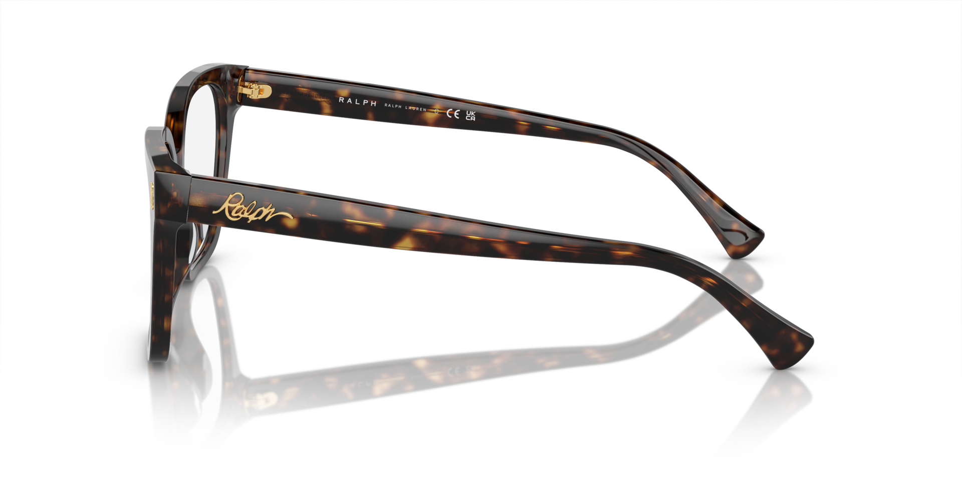 RA7158U Glänzendes Dunkelhavana AcetatEyeglass Frames von B24, Seitenansicht