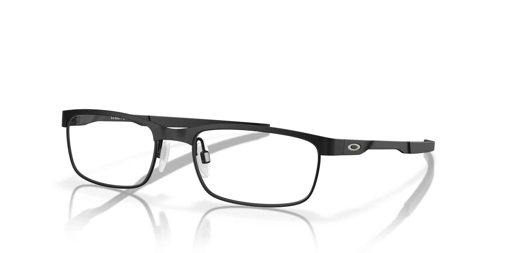 Steel Plate™ Kohlepulver MetallEyeglass Frames von B24, Dreiviertelansicht