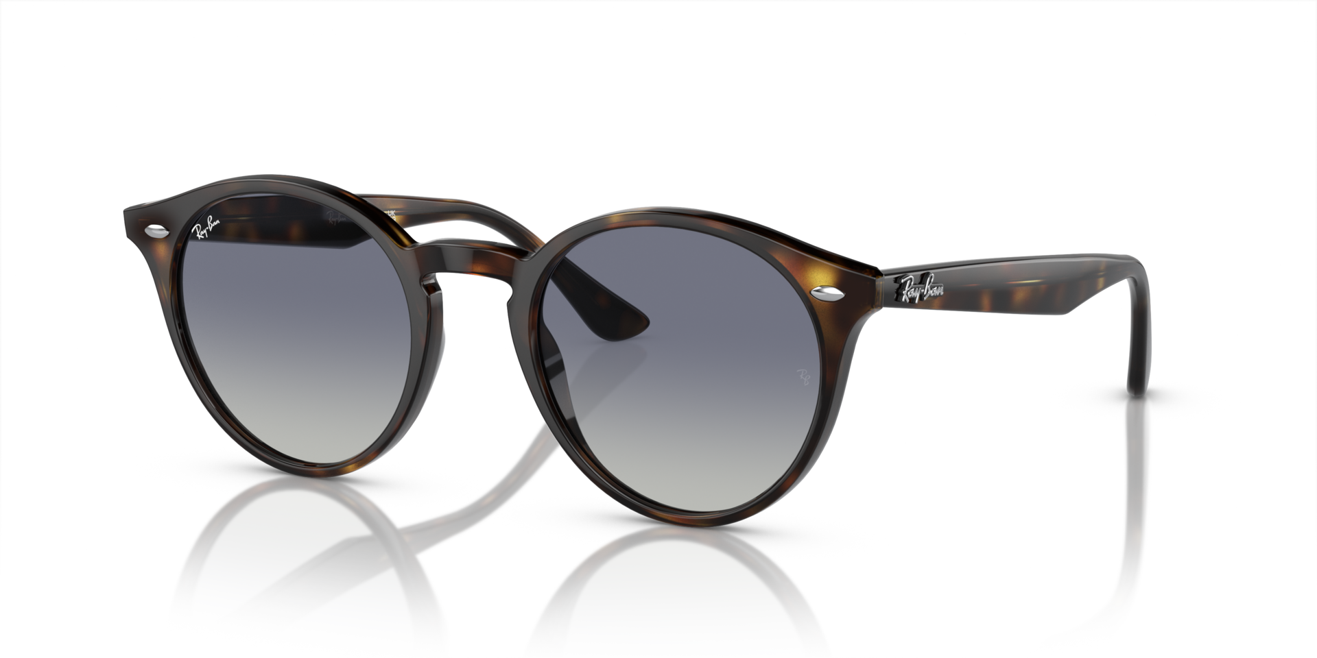 RB2180 Licht Havana KunststofSunglass Frames van B24, Hoekweergave