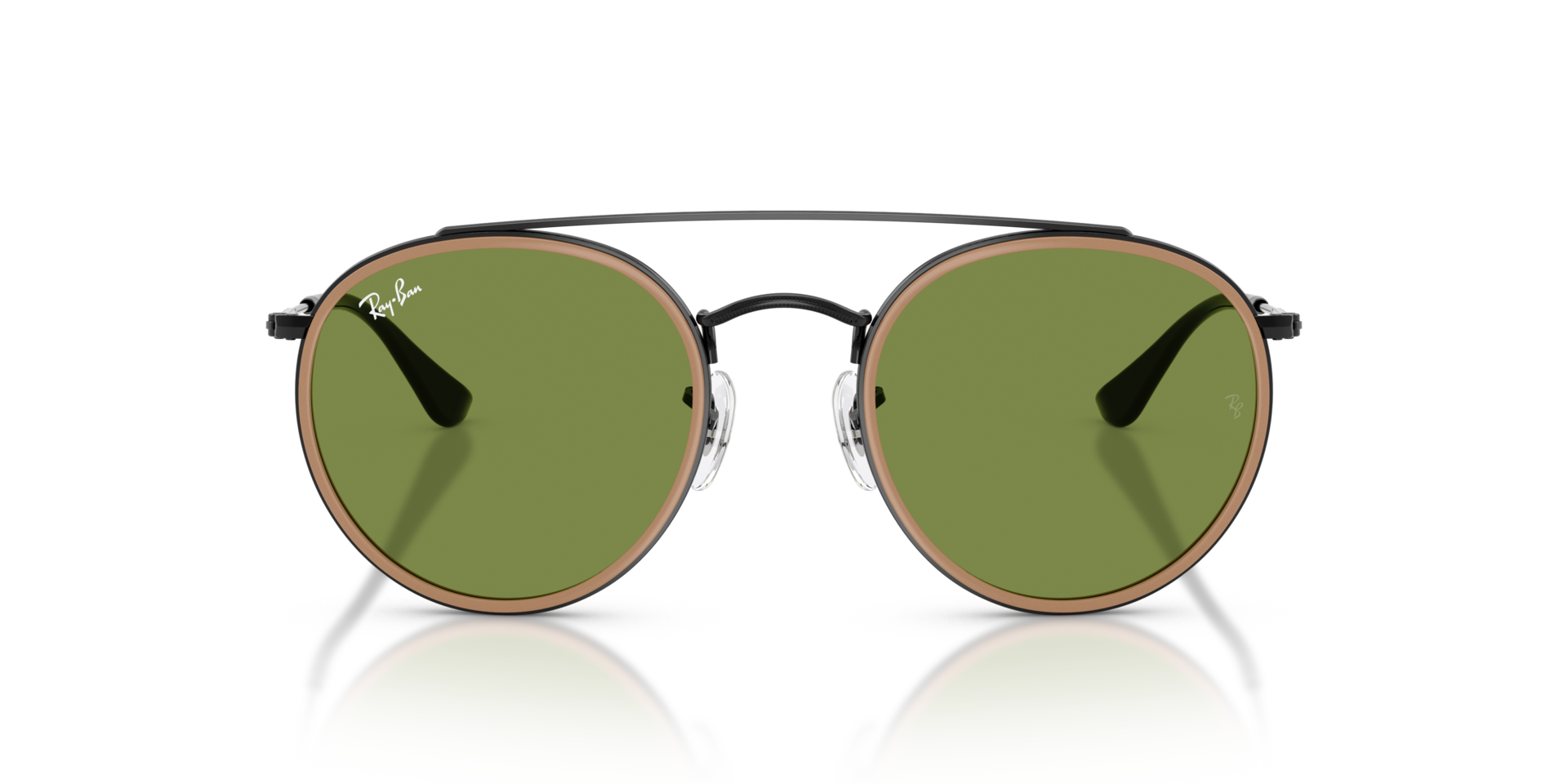 RB3647N Zwart MetaalSunglass Frames van B24, Vooraanzicht
