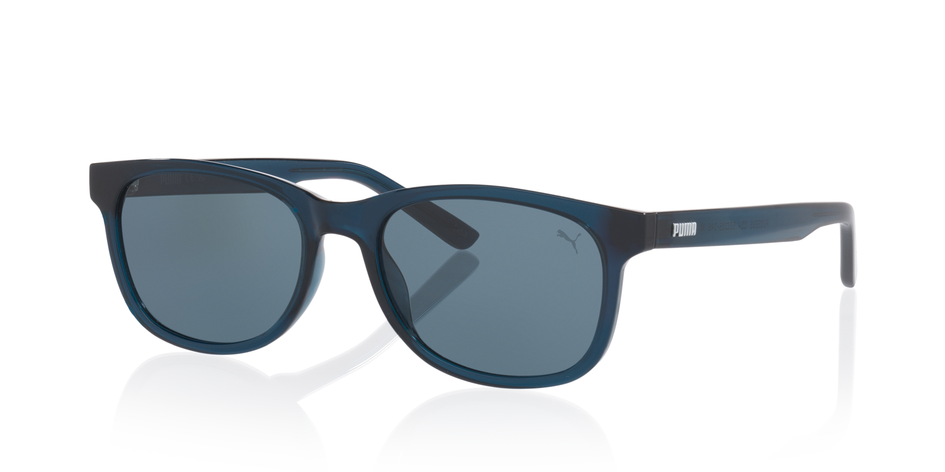 Pu0526S Blauw KunststofSunglass Frames van B24, Hoekweergave