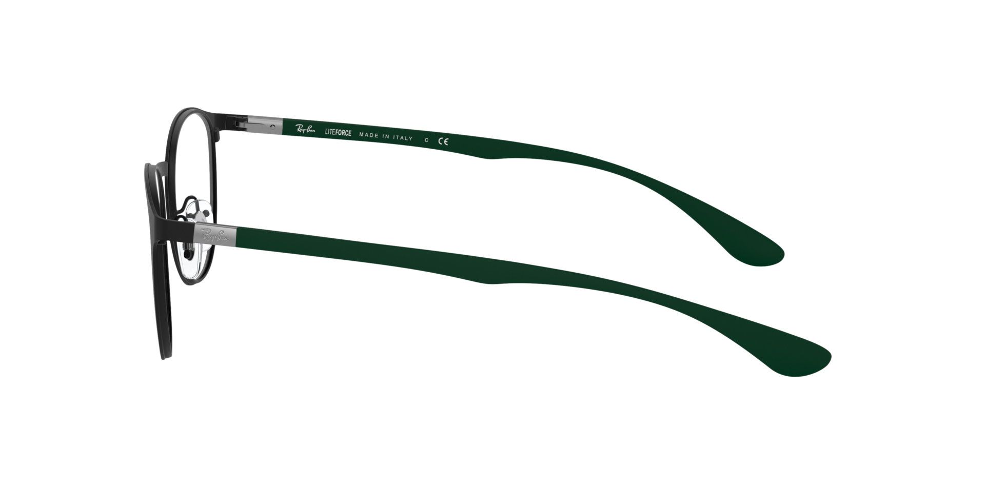 RB6355 Zwart MetaalEyeglass Frames van B24, Zijaanzicht