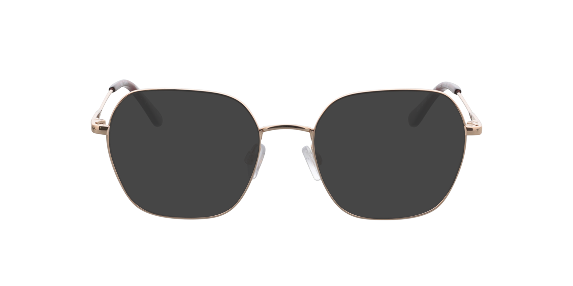 Claire Roze goud  &  paars MetaalEyeglass Frames van B24, met getinte lenzen