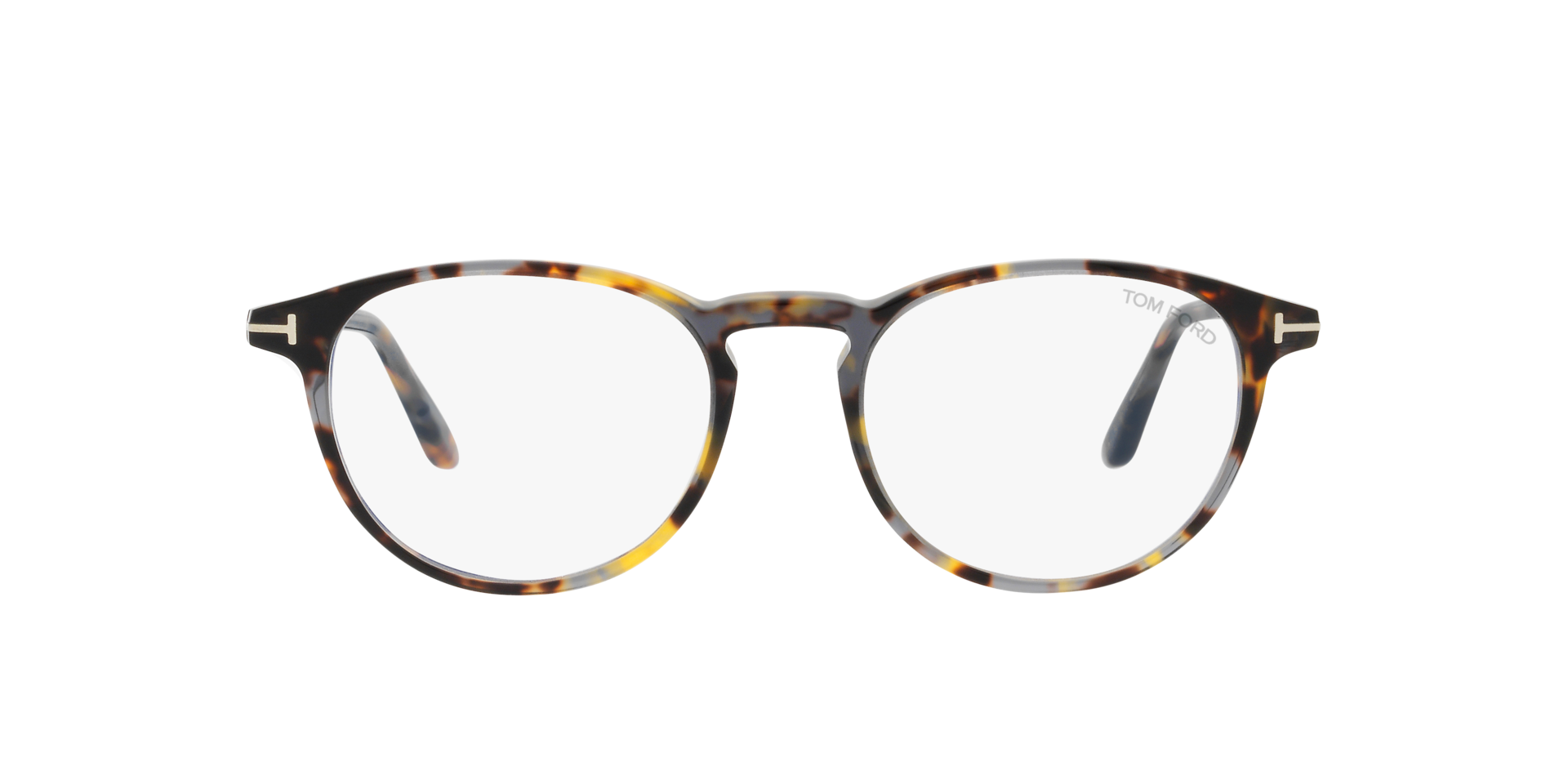 FT5803-B Tortoise AcetaatEyeglass Frames van B24, Vooraanzicht