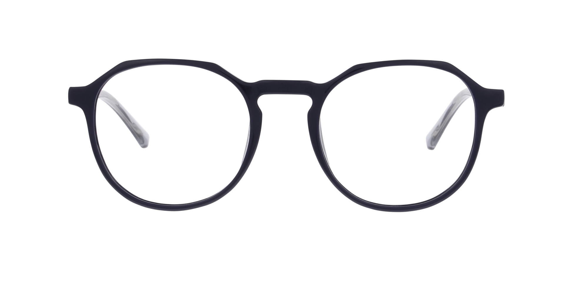 Marmor Navy Blue KunststoffEyeglass Frames von B24, Vorderansicht